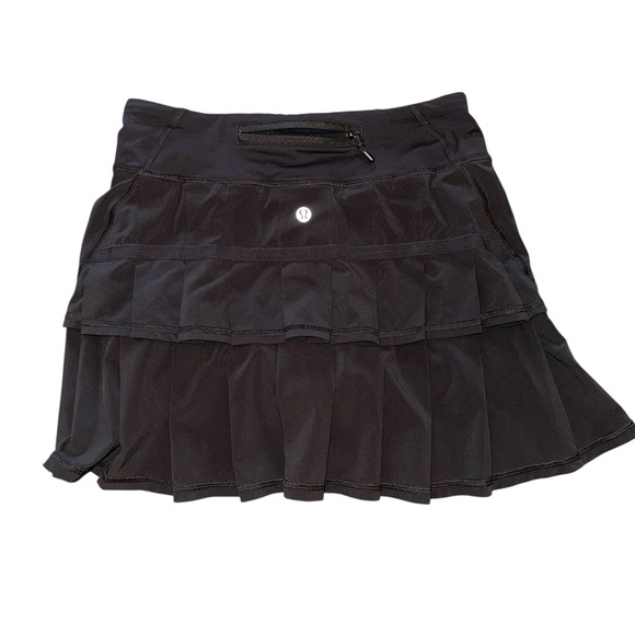 Lululemon Run: Pace Setter Skirt Black Sz 2 Original $58 Excellent Comdition - Picture 6 of 11